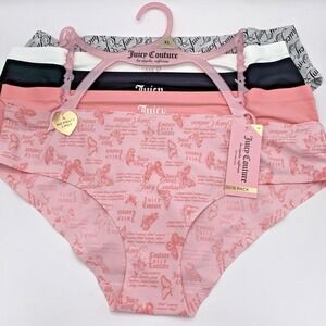 Juicy Couture‎ 5 Pk Hipster Panties Size XL No Panty Lines Smooth Tagless NWT